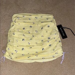 White Fox Boutique yellow skirt